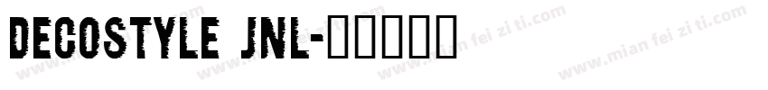 decostyle jnl字体转换